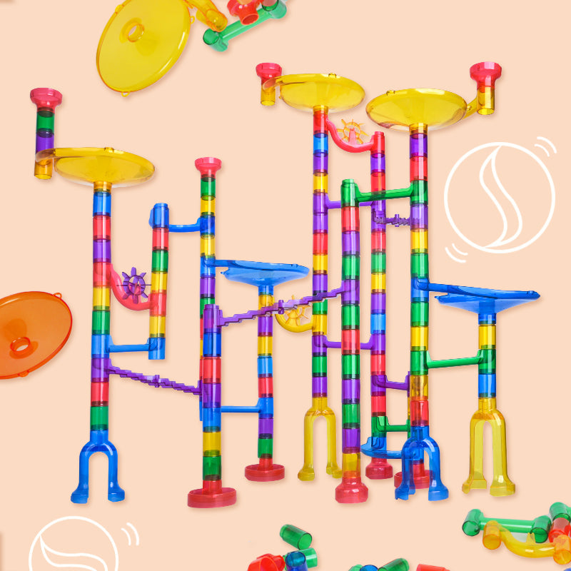 Marble run toy and the other learning toys