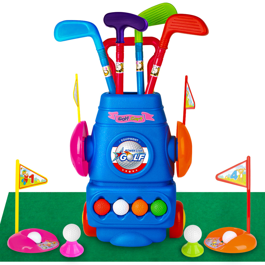 Colorful Kids Golf Club Set - Meland Toy Golf