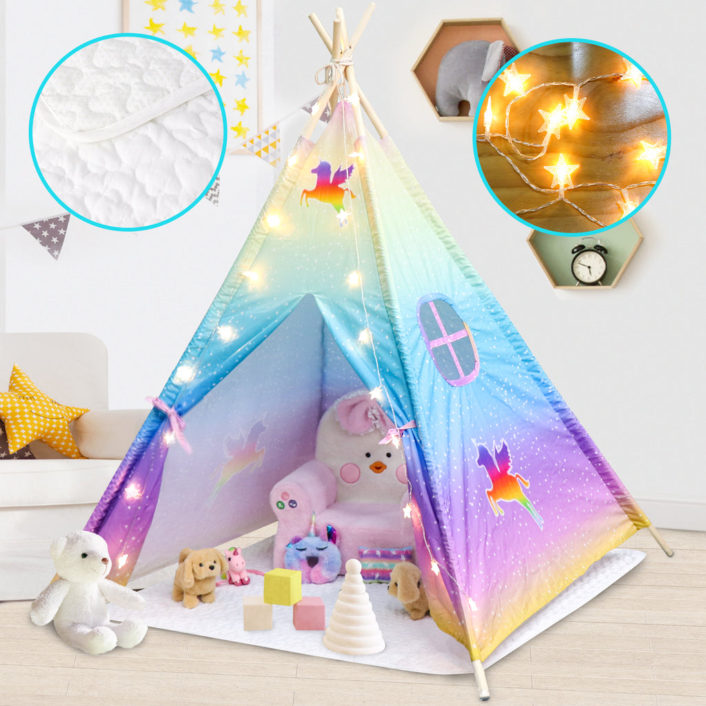 Unicorn Teepee Tent for Kids - Meland Pretend Play Toy