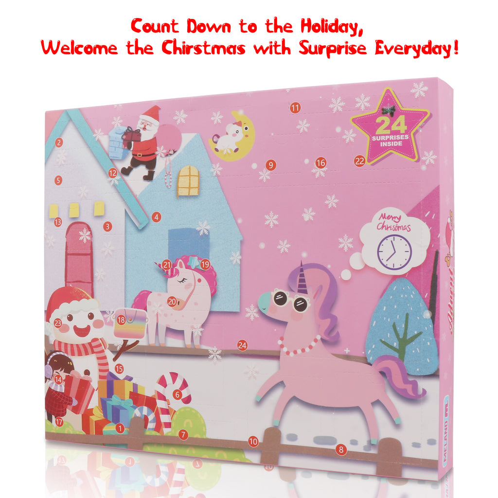 Count down to the holiday, welcome the christmas with surprise everyday from 2021 Christmas Advent Calendar for Girls