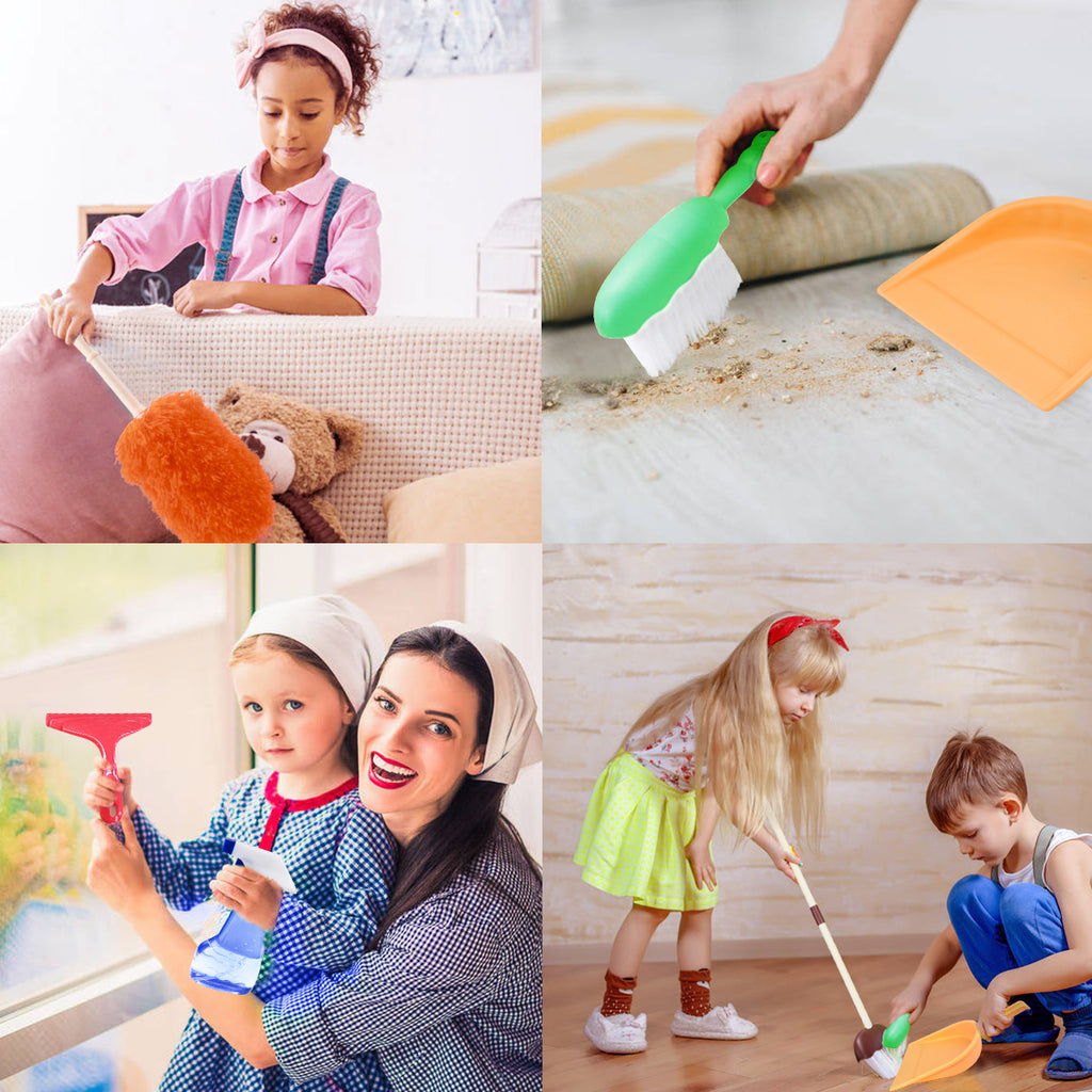 How kids can use the toy cleaning set