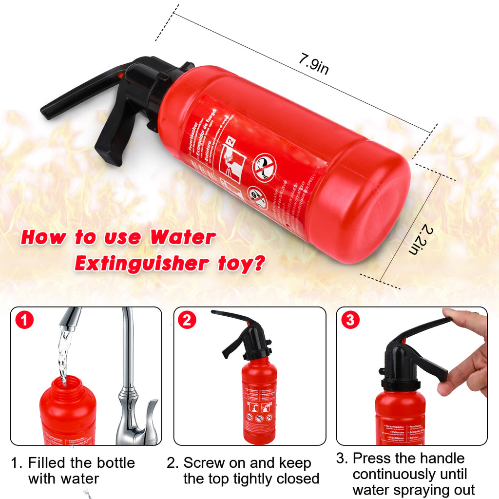 How to use water extinguisher toy