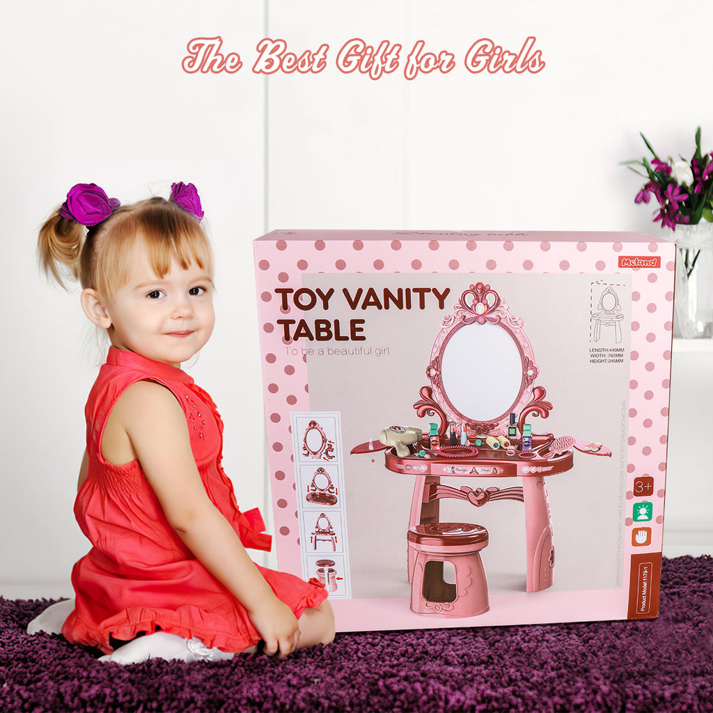 The best gift for girls with toy vanity table