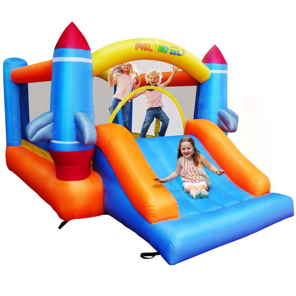 Kids Inflatable Bounce House with Heavy-duty Blower and Slide - Meland Outdoor Inflatable Bouncers
