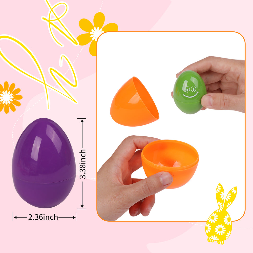 The dimensions of the prefilled Easter eggs