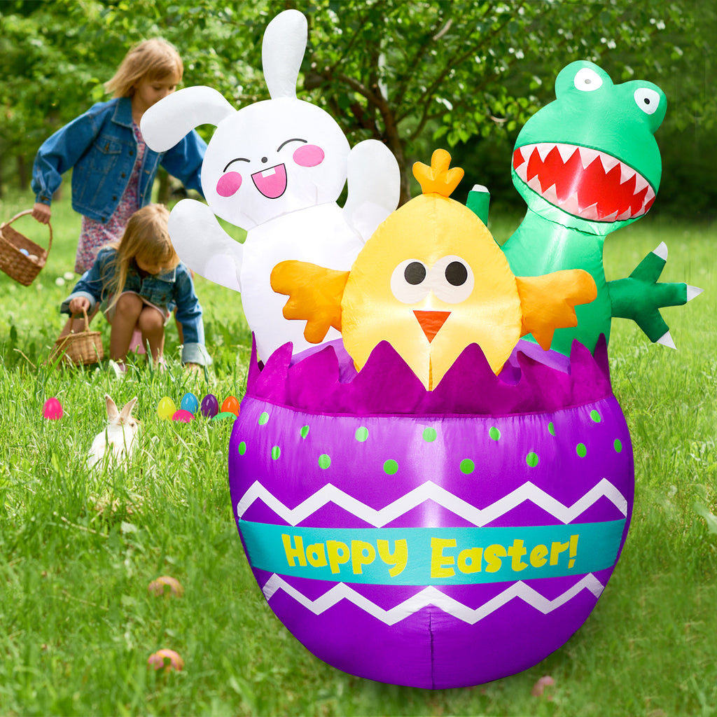 6Ft Inflatable Easter Egg Yard Decoration - Meland holiday inflatable