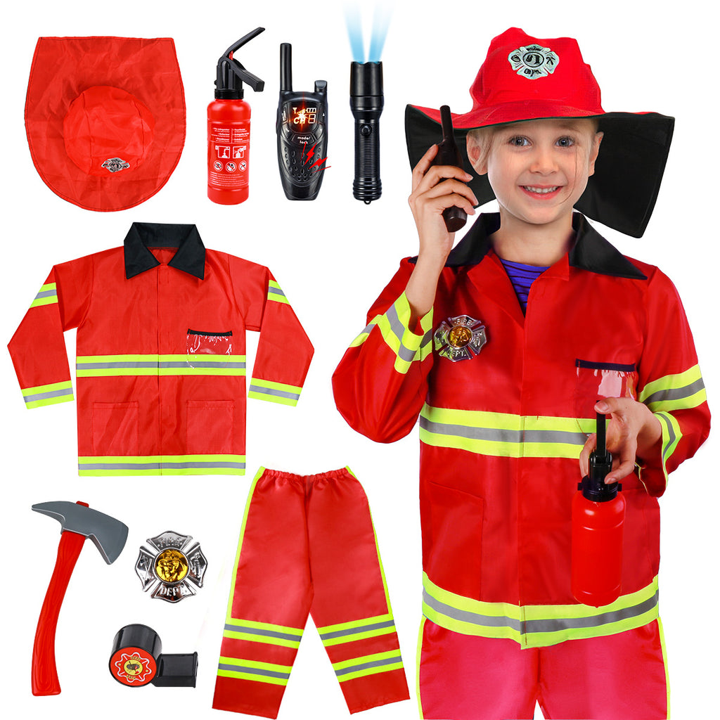 Kids Fire Chief Costume Role Play Set - Meland Kids Costume