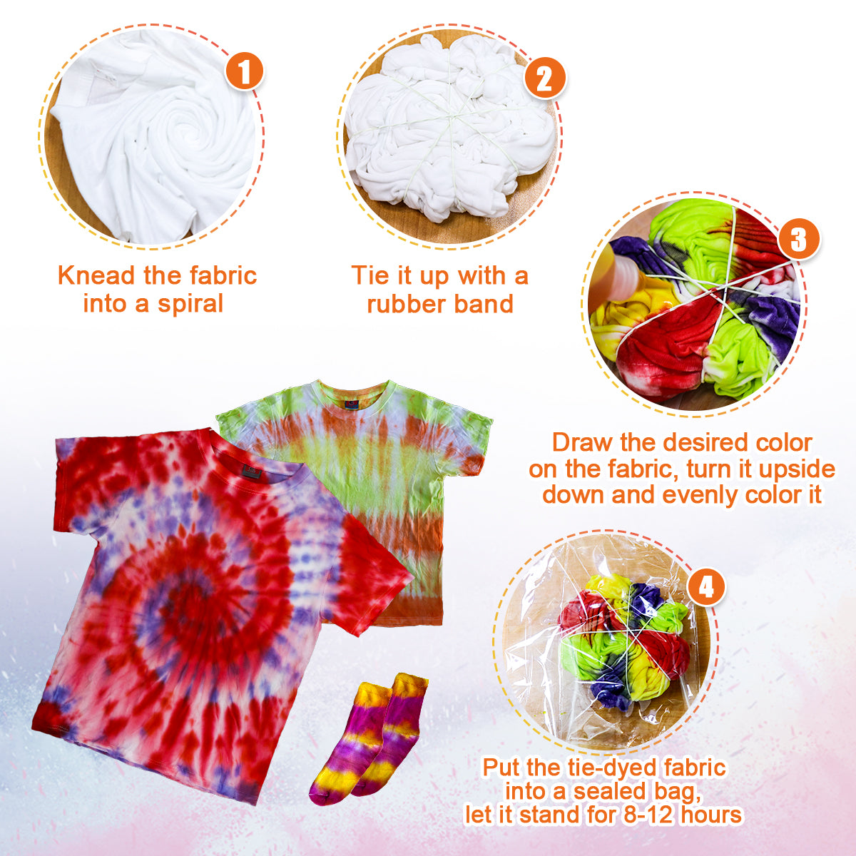 12 All-in-One Youth Tie-Dye Fun Kits